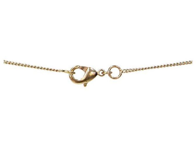 Chanel Colar de Ouro CC com Pérolas Dourado - vista 4