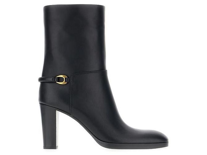 Saint Laurent Botín de cuero suave - vista 4