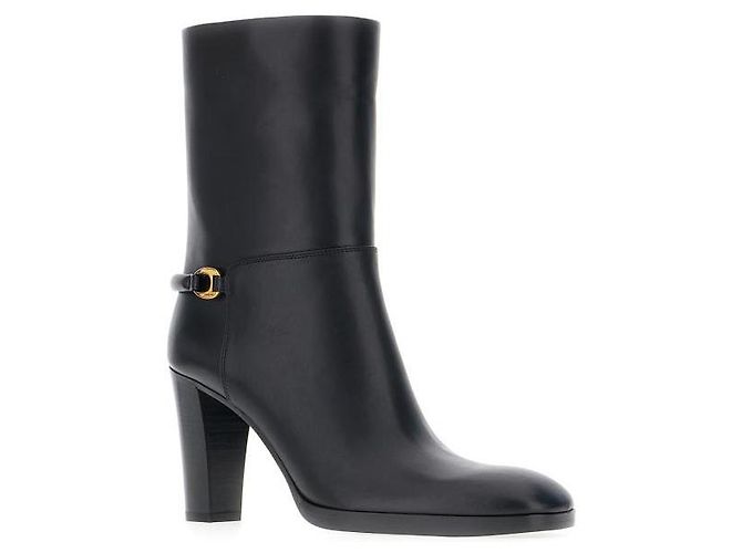 Saint Laurent Botín de cuero suave - vista 5