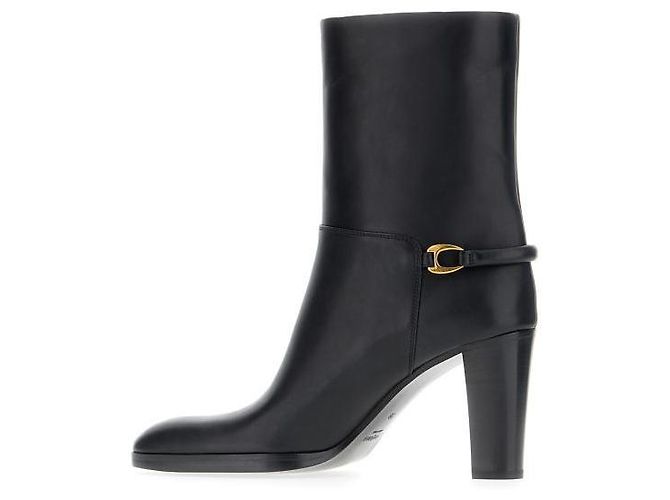 Saint Laurent Botín de cuero suave - vista 6