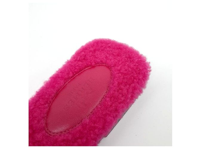 Pantofole Oran in shearling Hermès Rosa - vista 6