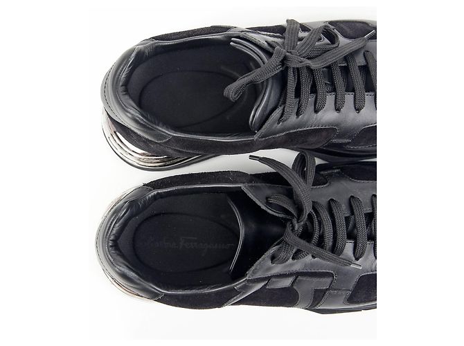 Salvatore Ferragamo Sneakers Brooklyn Nero - vista 15