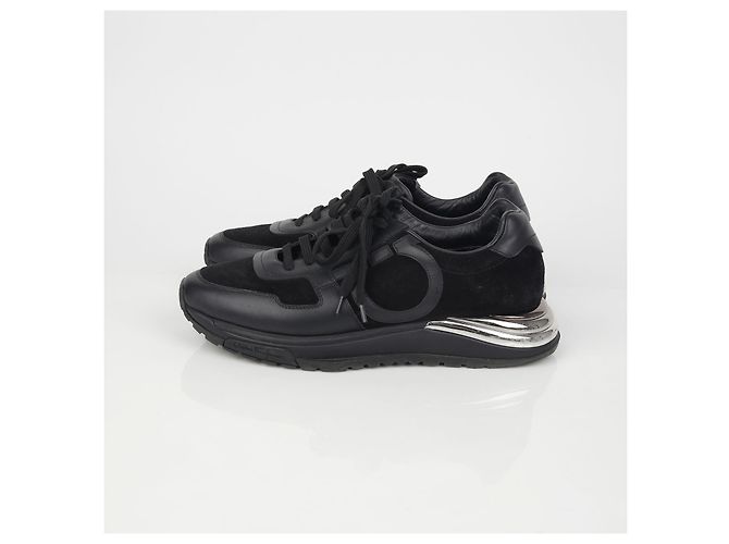 Salvatore Ferragamo Sneakers Brooklyn Nero - vista 5