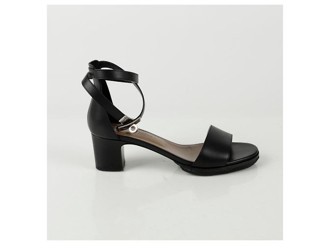 Hermès Manège Riemchensandalen Schwarz - Ansicht 2