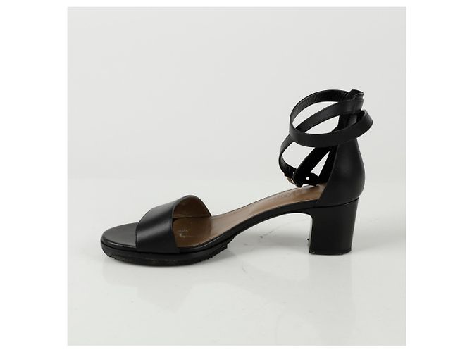 Hermès Manège Riemchensandalen Schwarz - Ansicht 3