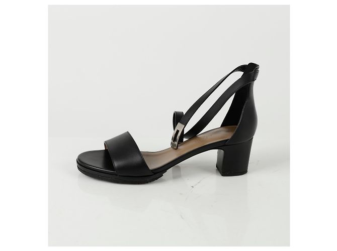 Hermès Manège Riemchensandalen Schwarz - Ansicht 8