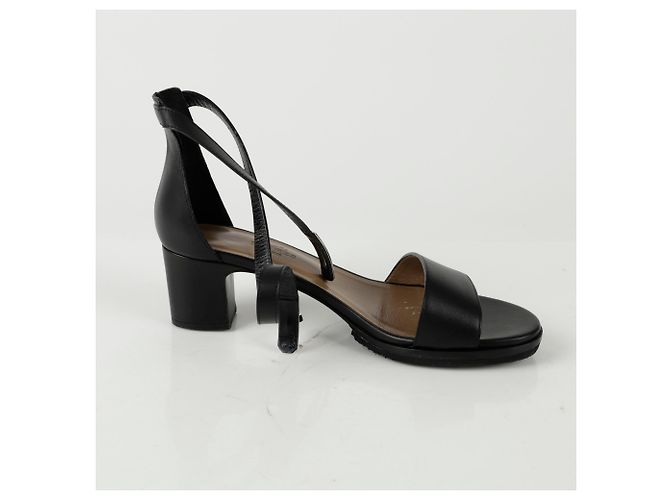 Hermès Manège Riemchensandalen Schwarz - Ansicht 9