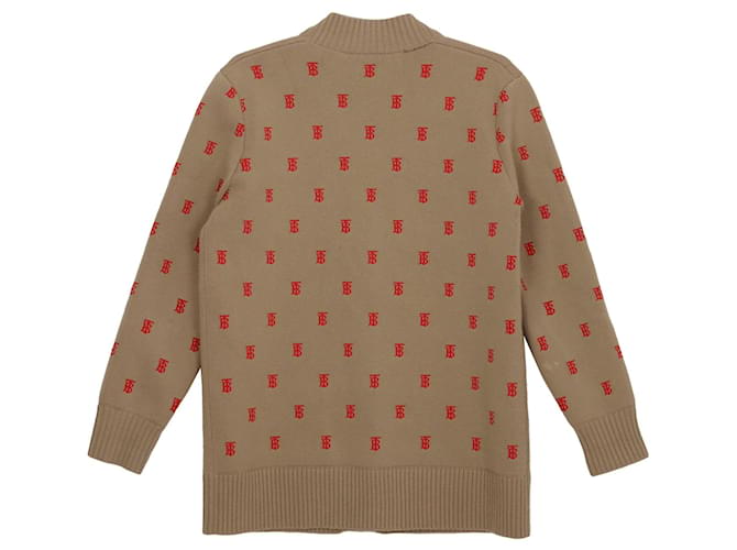 Burberry Monogramm Cardigan Größe Weiß - Ansicht 2