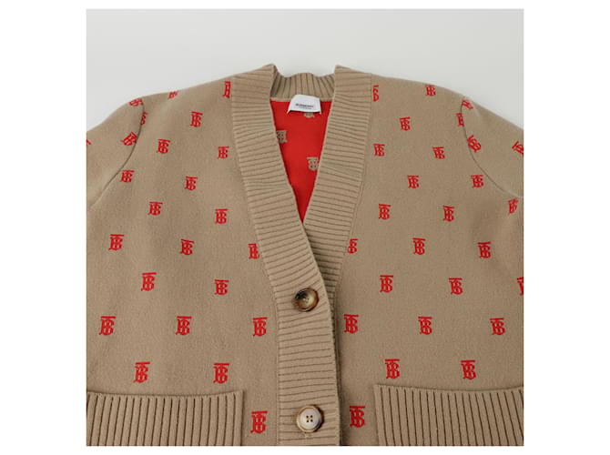 Burberry Monogramm Cardigan Größe Weiß - Ansicht 3