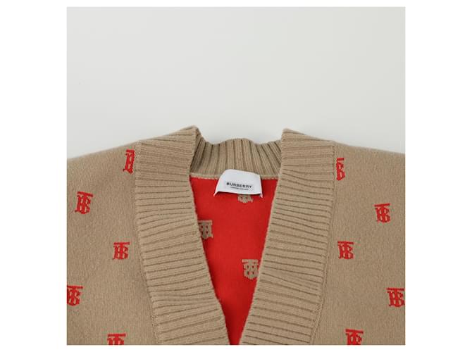 Burberry Monogramm Cardigan Größe Weiß - Ansicht 4