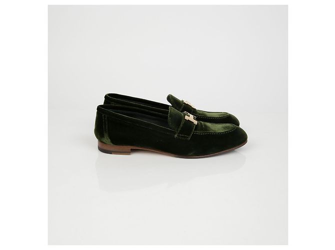 Hermès Mocassino in velluto Parigi Taglia Marrone - vista 3