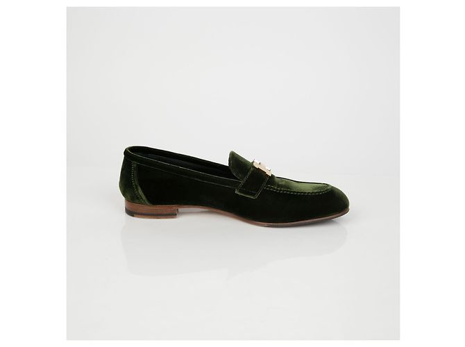 Hermès Mocassino in velluto Parigi Taglia Marrone - vista 8