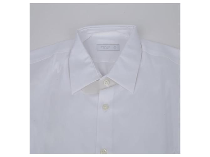 Prada Solid Shirt Size White - view 3