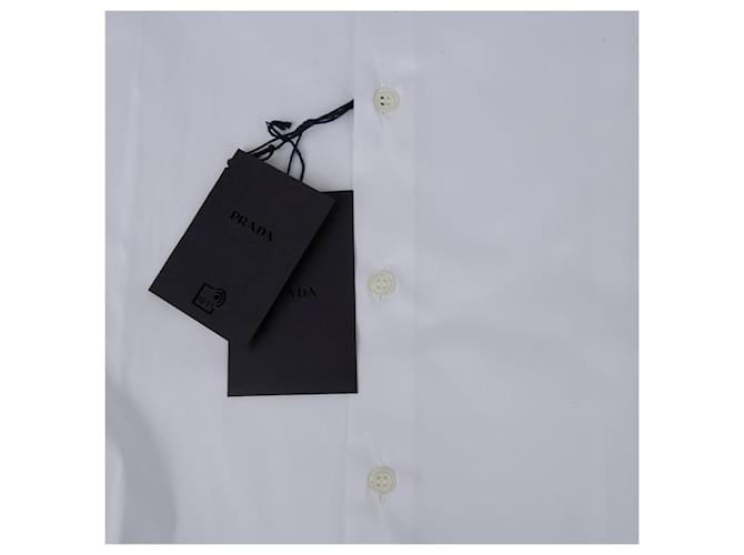 Prada Solid Shirt Size White - view 5