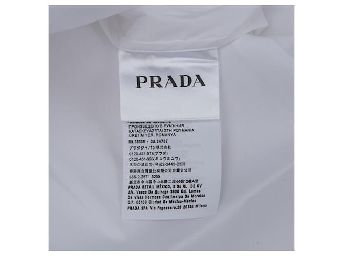Prada Solid Shirt Size White - view 8