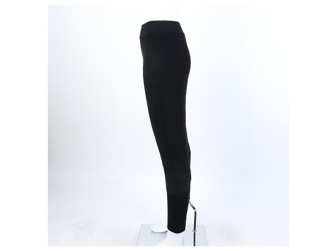 Pantalones de punto con banda Hermès Negro - vista 2