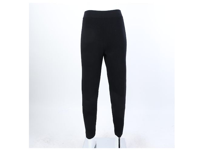 Pantalones de punto con banda Hermès Negro - vista 3