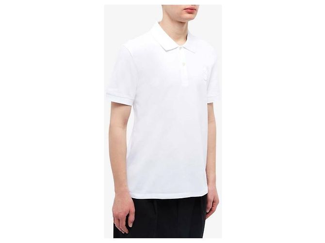 Alexander Mcqueen Polo de manga curta com patch de caveira - vista 5