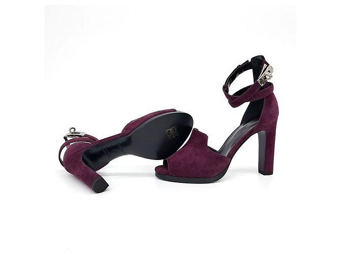 Sandali NINA in suede Hermès - vista 4
