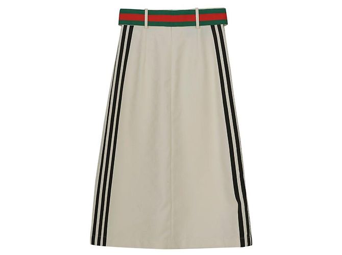 Gucci Falda Cinturón Jacquard Adidas Talla Blanco - vista 2