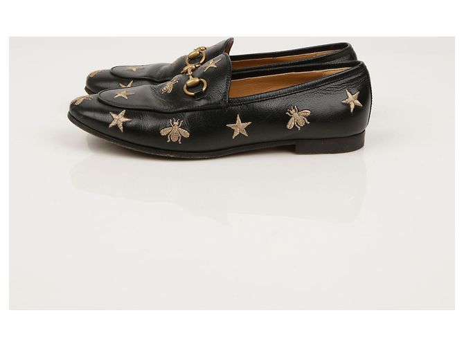 Gucci Mocassini ricamati Jordan Nero - vista 4