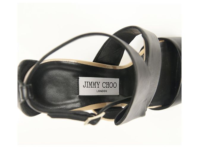 Jimmy Choo Trapezförmiger Sandalenabsatz Größe - Ansicht 10