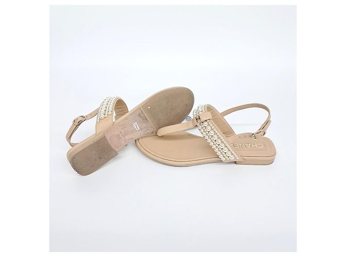 Chanel Slide Sandalen Braun - Ansicht 4