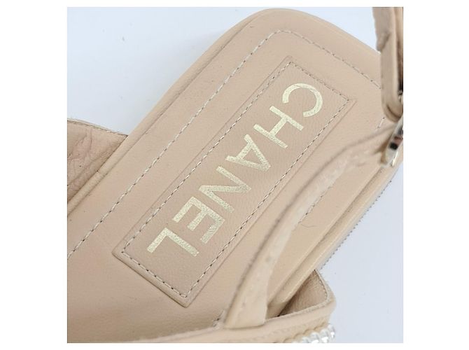 Chanel Slide Sandalen Braun - Ansicht 6