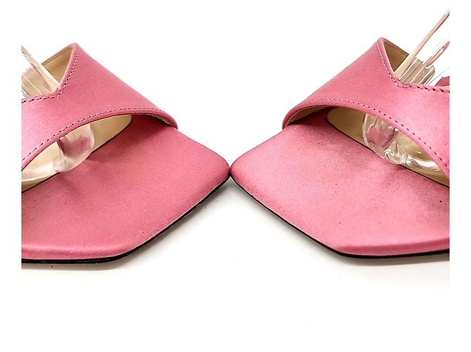Sandali Jimmy Choo in raso rosa - vista 2