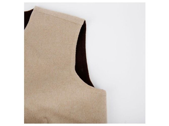 Hermès Cashmere-Reißverschlussweste Größe Braun - Ansicht 5