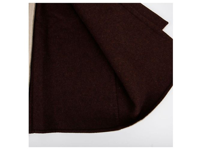 Hermès Cashmere-Reißverschlussweste Größe Braun - Ansicht 7
