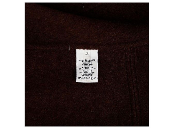 Hermès Cashmere-Reißverschlussweste Größe Braun - Ansicht 9