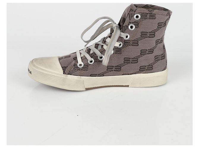 Balenciaga Sneakers alte Paris Taglia Marrone - vista 3