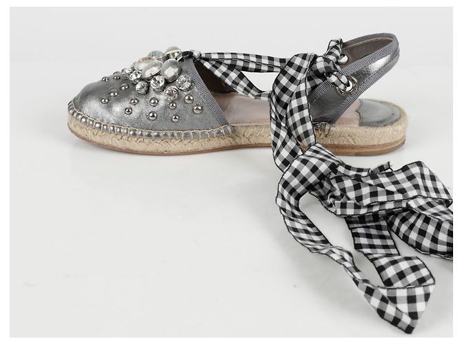 Miu Miu Espadrilha de Cristal Tamanho - vista 3