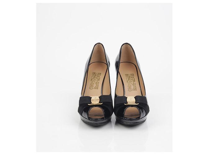 Salvatore Ferragamo Vara Offene Pumps Größe Schwarz - Ansicht 4