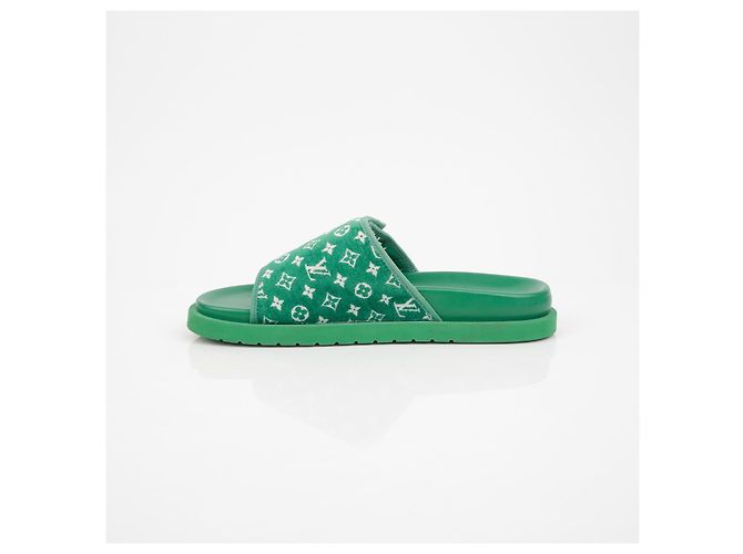 Louis Vuitton Sandali Miami Taglia Verde - vista 12