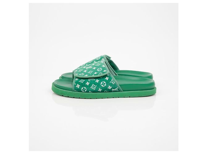 Louis Vuitton Sandali Miami Taglia Verde - vista 5