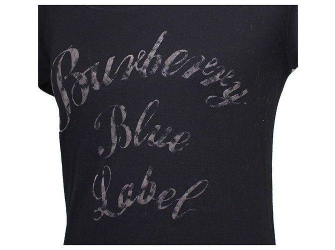 Burberry T-Shirt mit Blue Label Schriftzug Schwarz - Ansicht 4