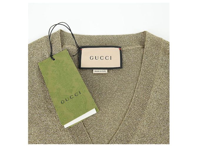 Gucci Top de punto sin mangas Tamaño Dorado - vista 4