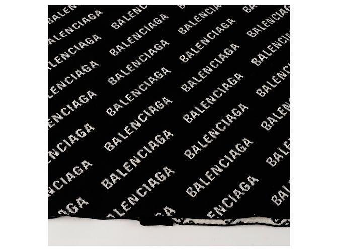 Balenciaga Multi Logo All Over Cardigan Größe Schwarz - Ansicht 12