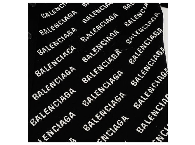 Balenciaga Multi Logo All Over Cardigan Größe Schwarz - Ansicht 6