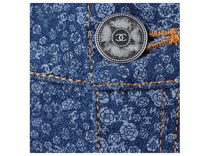 Chanel Denim Hose Blau - Ansicht 4