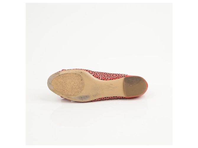 Salvatore Ferragamo Scarpe basse con fiocco Taglia Rosso - vista 7