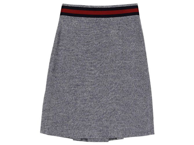 Gucci Falda plisada con hebilla Horsbit Azul - vista 2