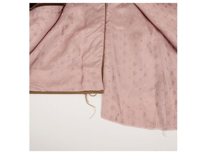 Gucci Asymmetric Stitch Coat Size Brown - view 12