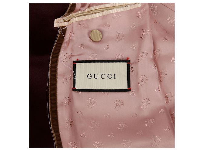 Gucci Asymmetric Stitch Coat Size Brown - view 19
