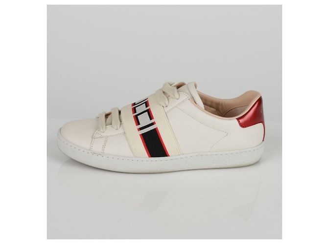 Gucci Sneakers Ace Banding Bianco - vista 4