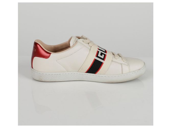 Gucci Sneakers Ace Banding Bianco - vista 5