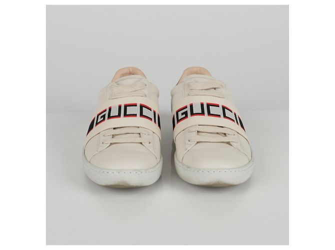 Gucci Sneakers Ace Banding Bianco - vista 6