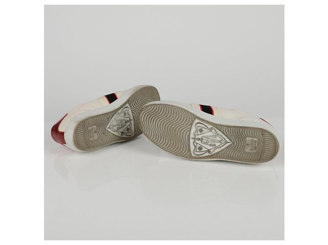 Gucci Sneakers Ace Banding Bianco - vista 8